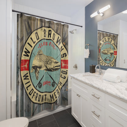 Wild Brown Trout-Shower Curtain