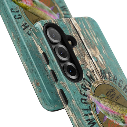 Vintage Rainbow Trout-Tough Phone Case