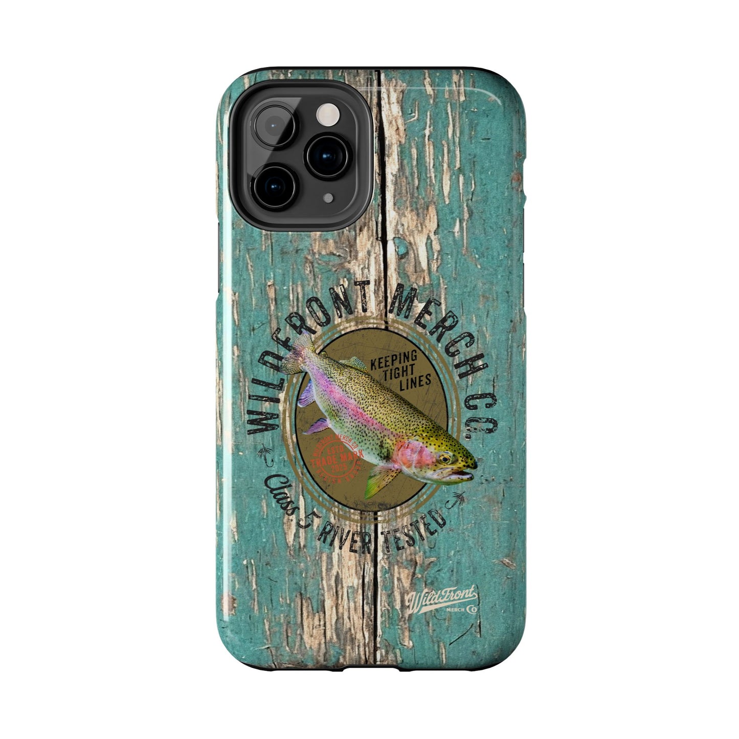 Vintage Rainbow Trout-Tough Phone Case
