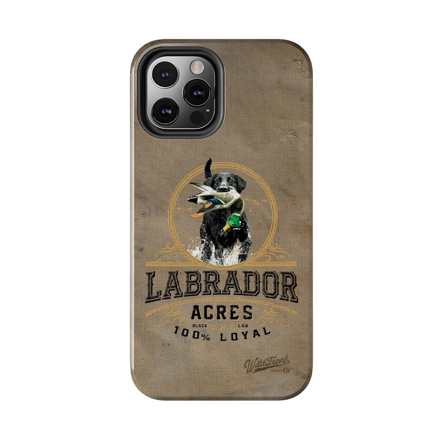 Black labrador-Tough Phone Cases