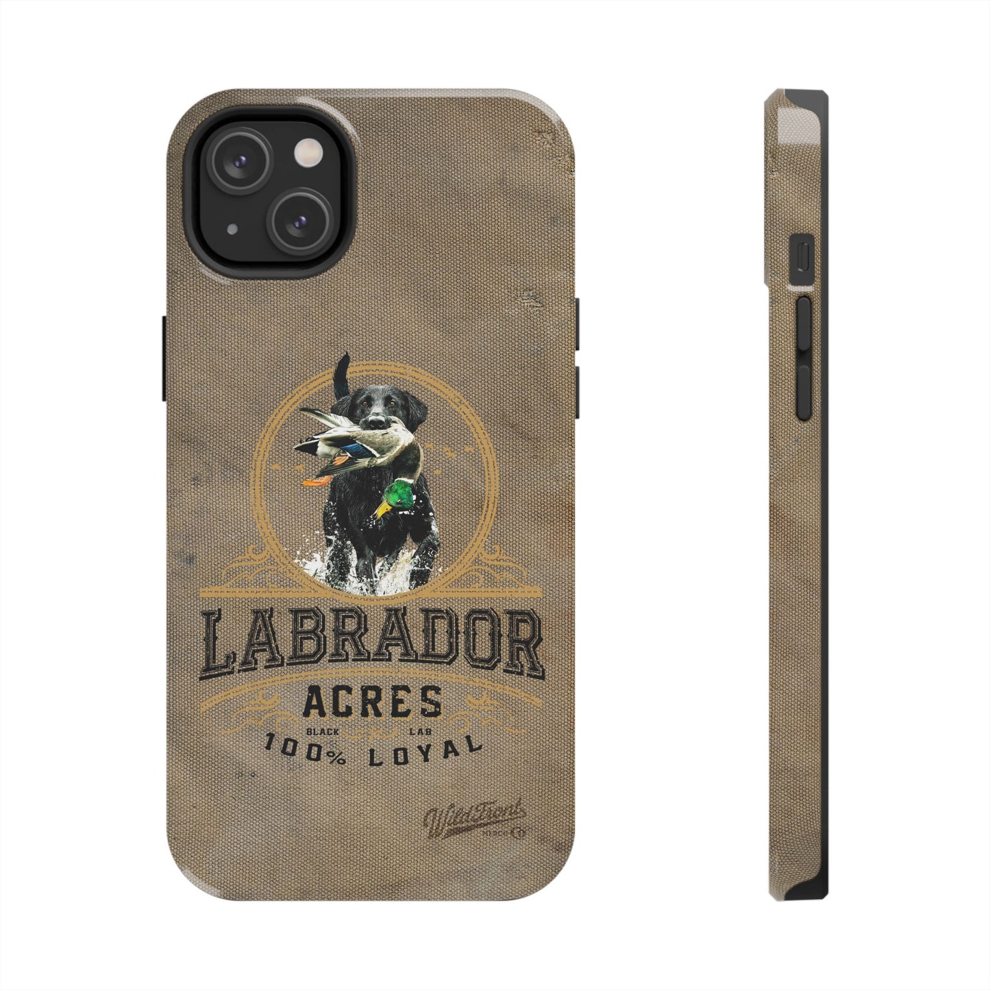 Black labrador-Tough Phone Cases