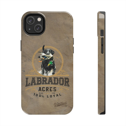 Black labrador-Tough Phone Cases