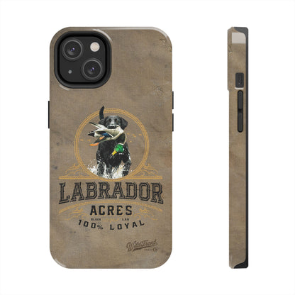 Black labrador-Tough Phone Cases
