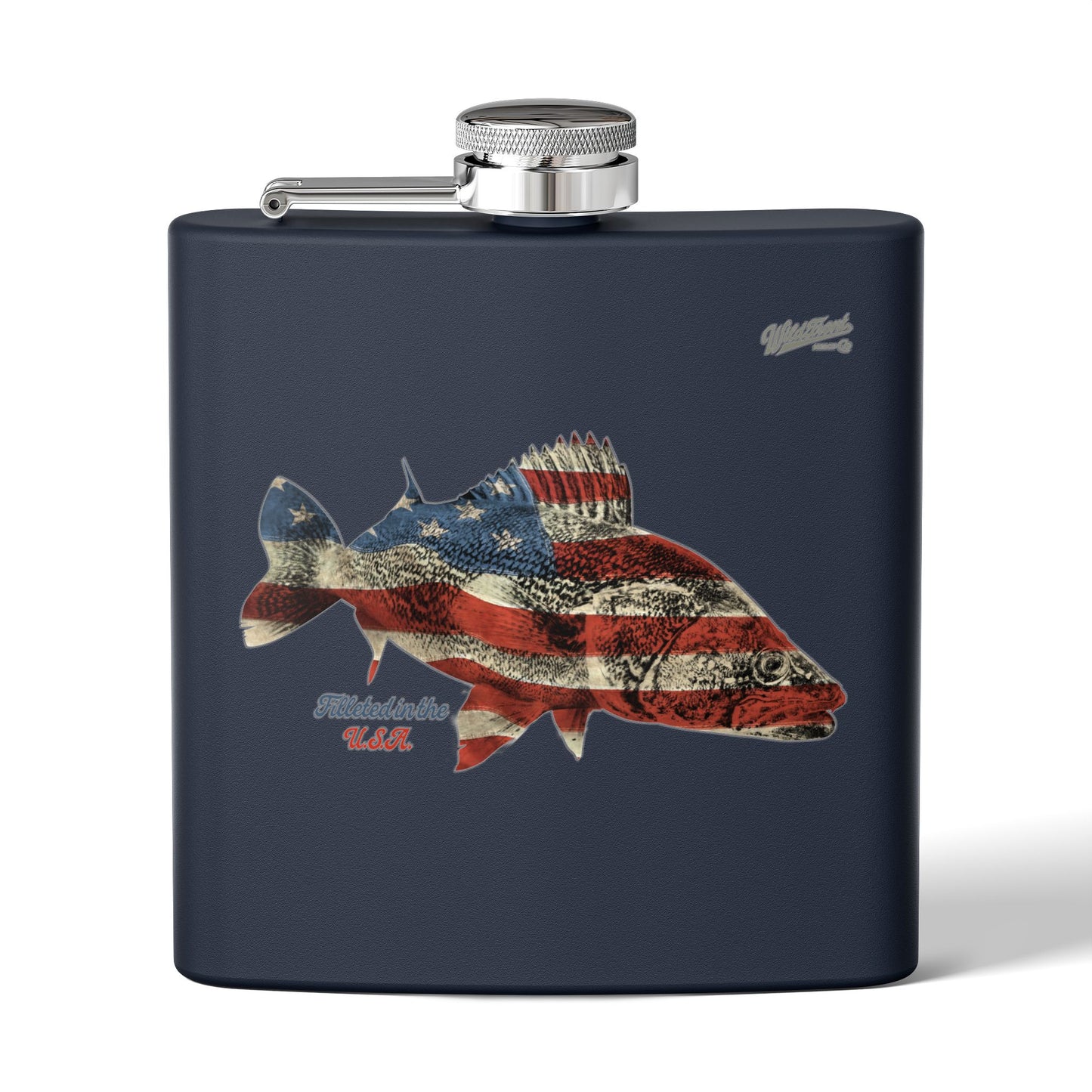 Filleted In The USA Walleye Flask