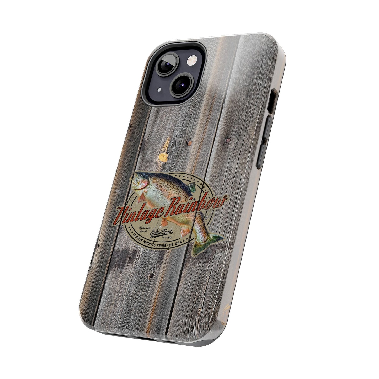 Vintage Rainbow Trout Tough Phone Cases