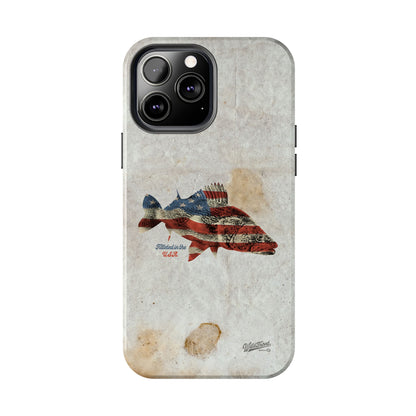 Walleye Filleted In The USA Tough Phone Cases
