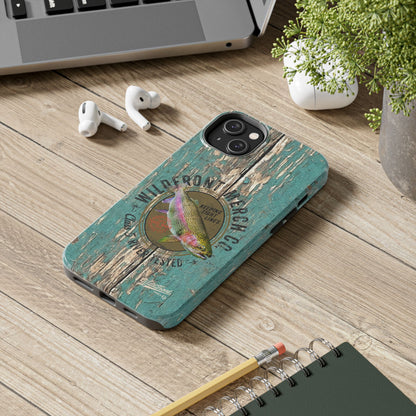 Vintage Rainbow Trout-Tough Phone Case