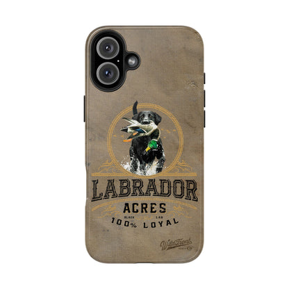 Black labrador-Tough Phone Cases
