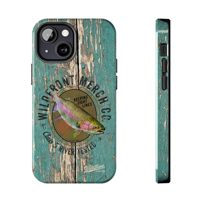 Vintage Rainbow Trout-Tough Phone Case