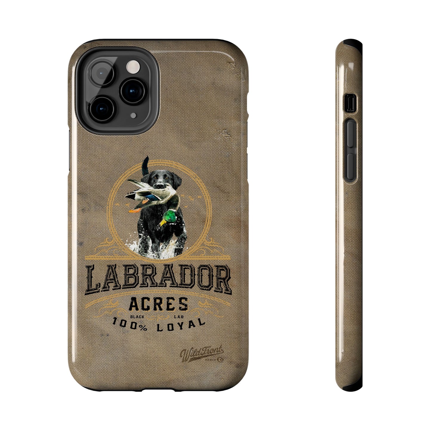 Black labrador-Tough Phone Cases