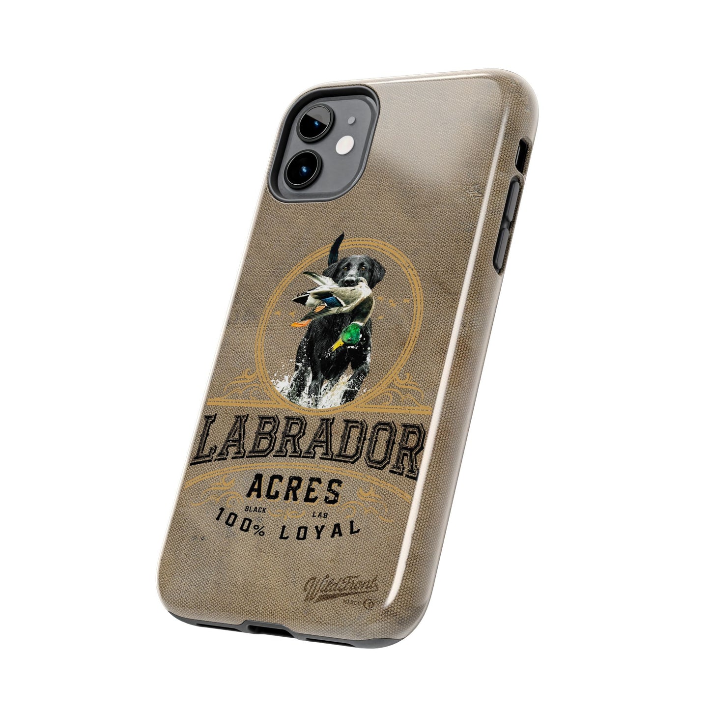 Black labrador-Tough Phone Cases