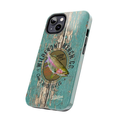 Vintage Rainbow Trout-Tough Phone Case