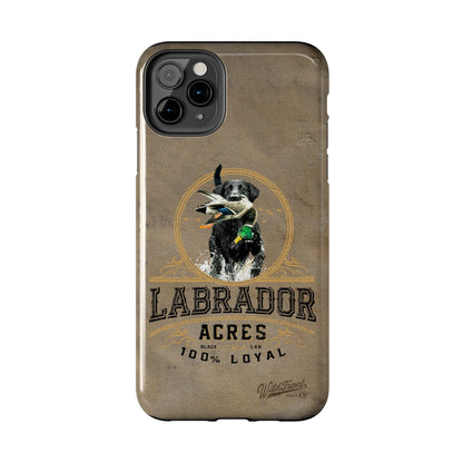 Black labrador-Tough Phone Cases