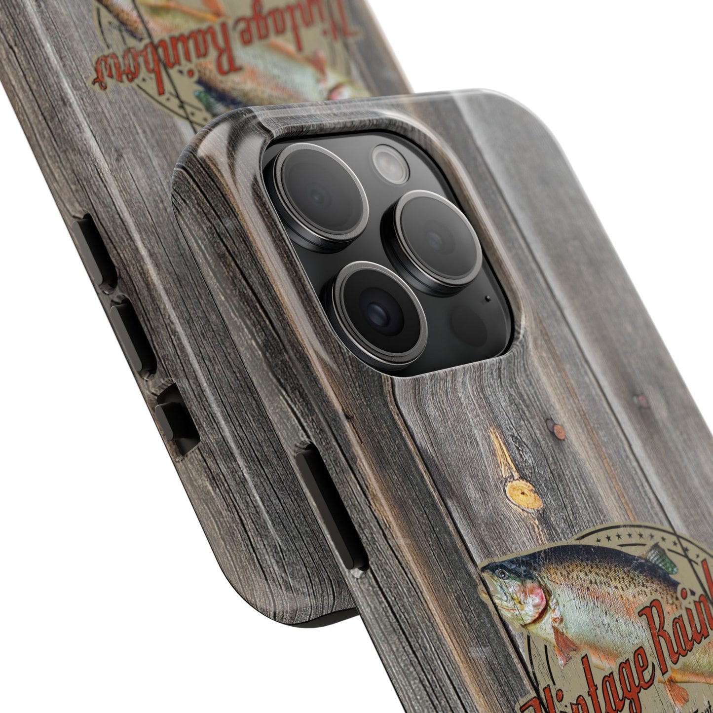 Vintage Rainbow Trout Tough Phone Cases