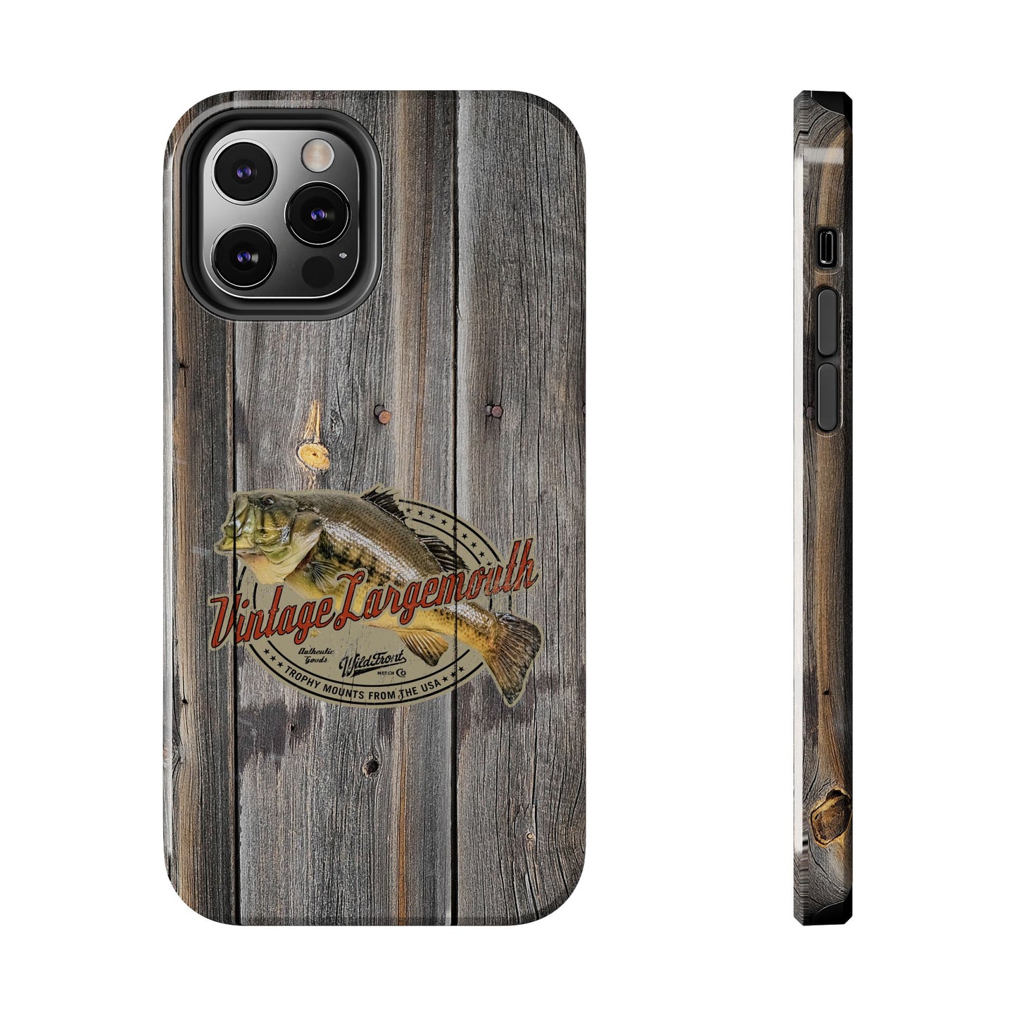 Vintage Largemouth Bass Tough Phone Cases