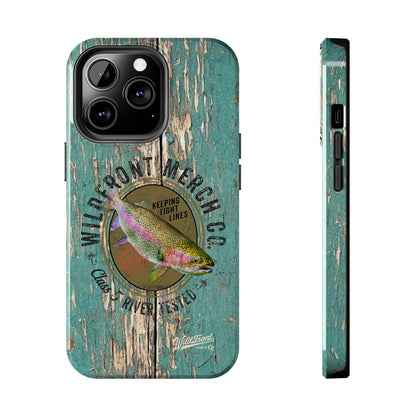 Vintage Rainbow Trout-Tough Phone Case