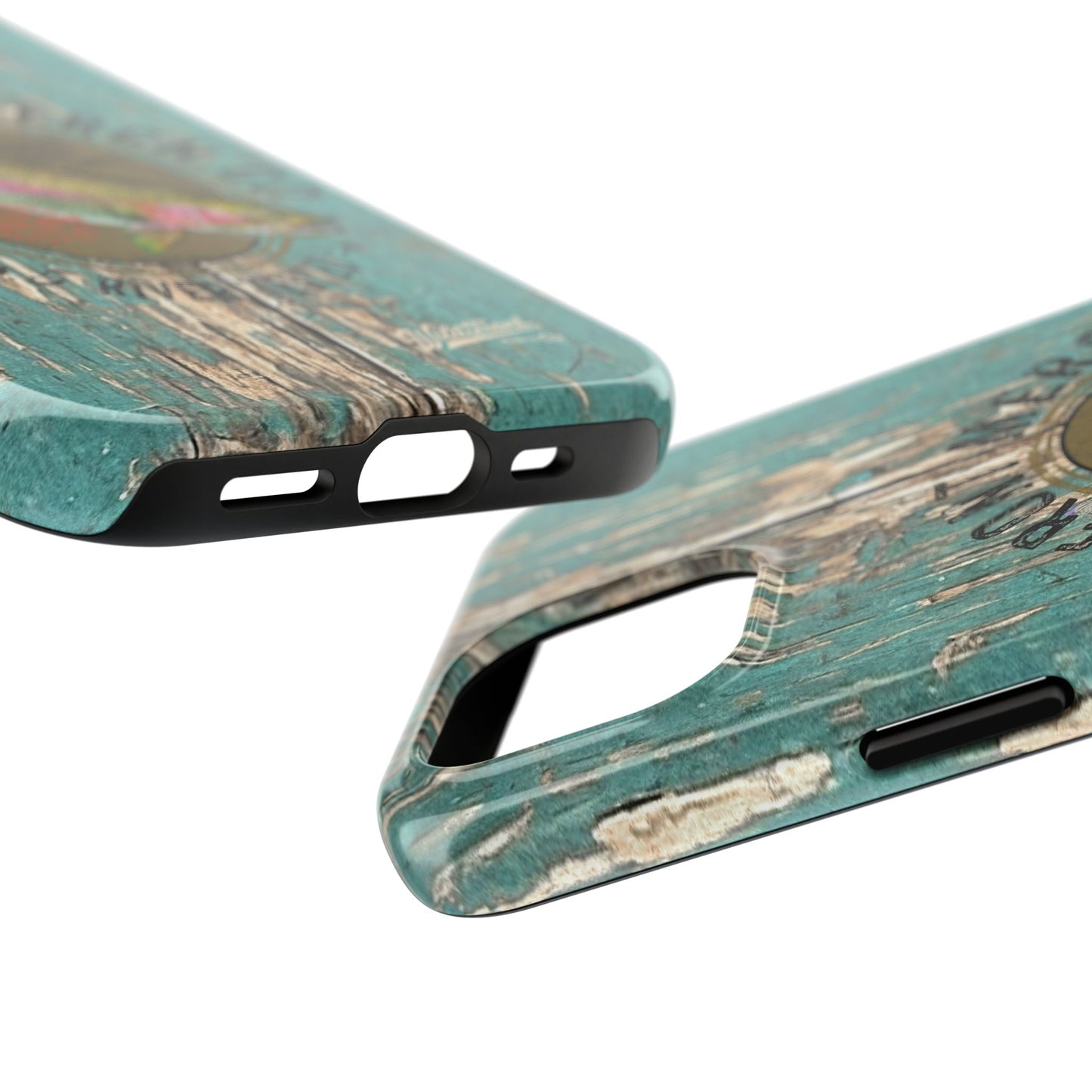 Vintage Rainbow Trout-Tough Phone Case