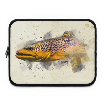 Brown Trout Laptop Sleeve