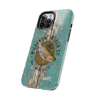 Vintage Rainbow Trout-Tough Phone Case
