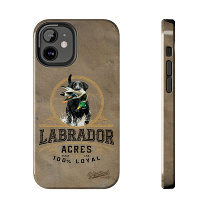 Black labrador-Tough Phone Cases