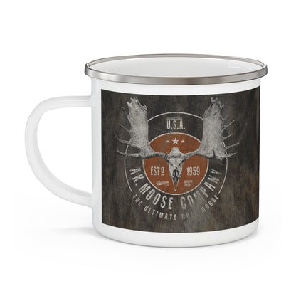 AK Moose Company Enamel Camping Mug