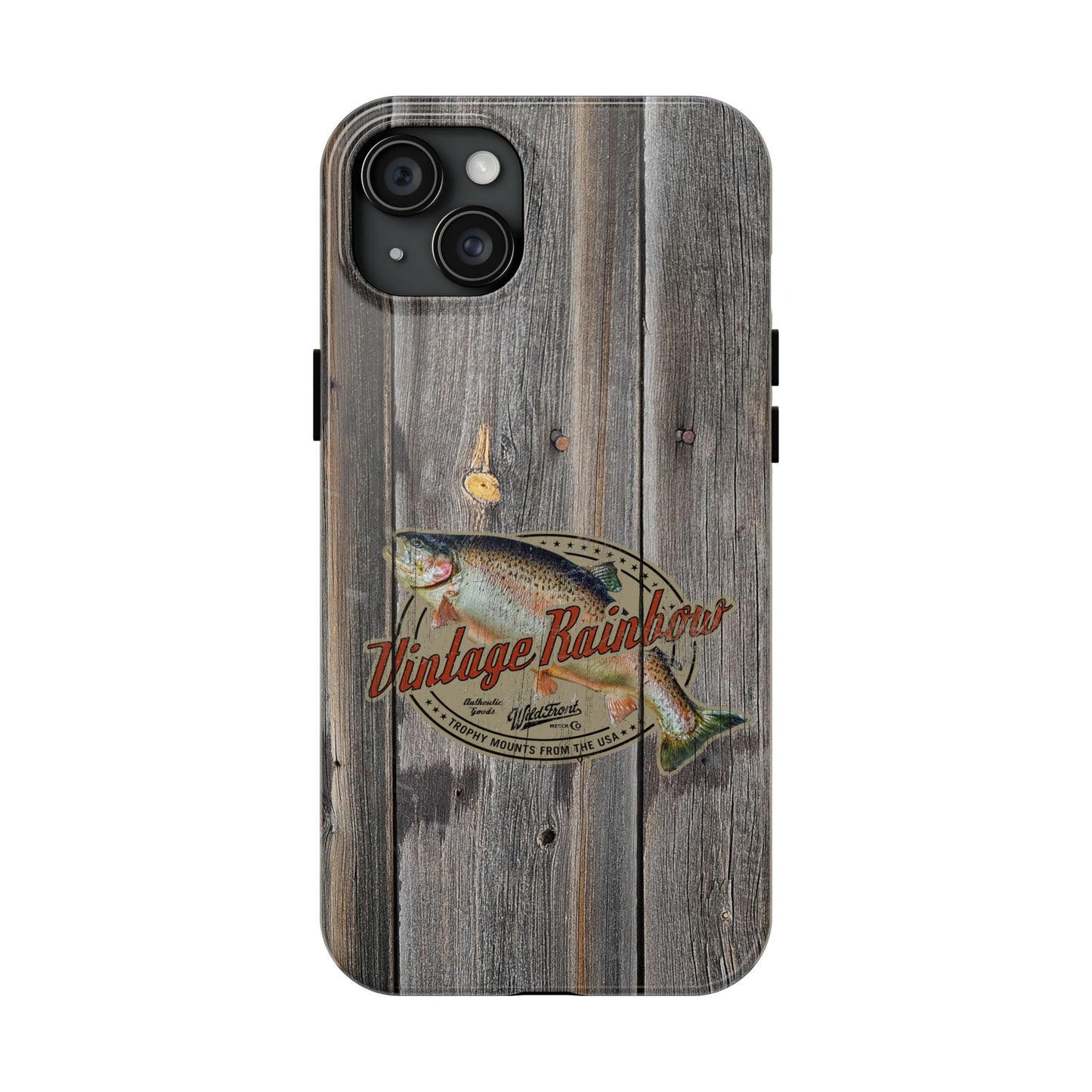 Vintage Rainbow Trout Tough Phone Cases