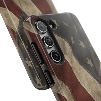Vintage American Flag-Tough Phone Case