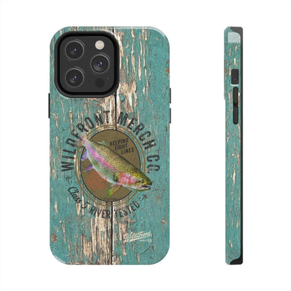 Vintage Rainbow Trout-Tough Phone Case