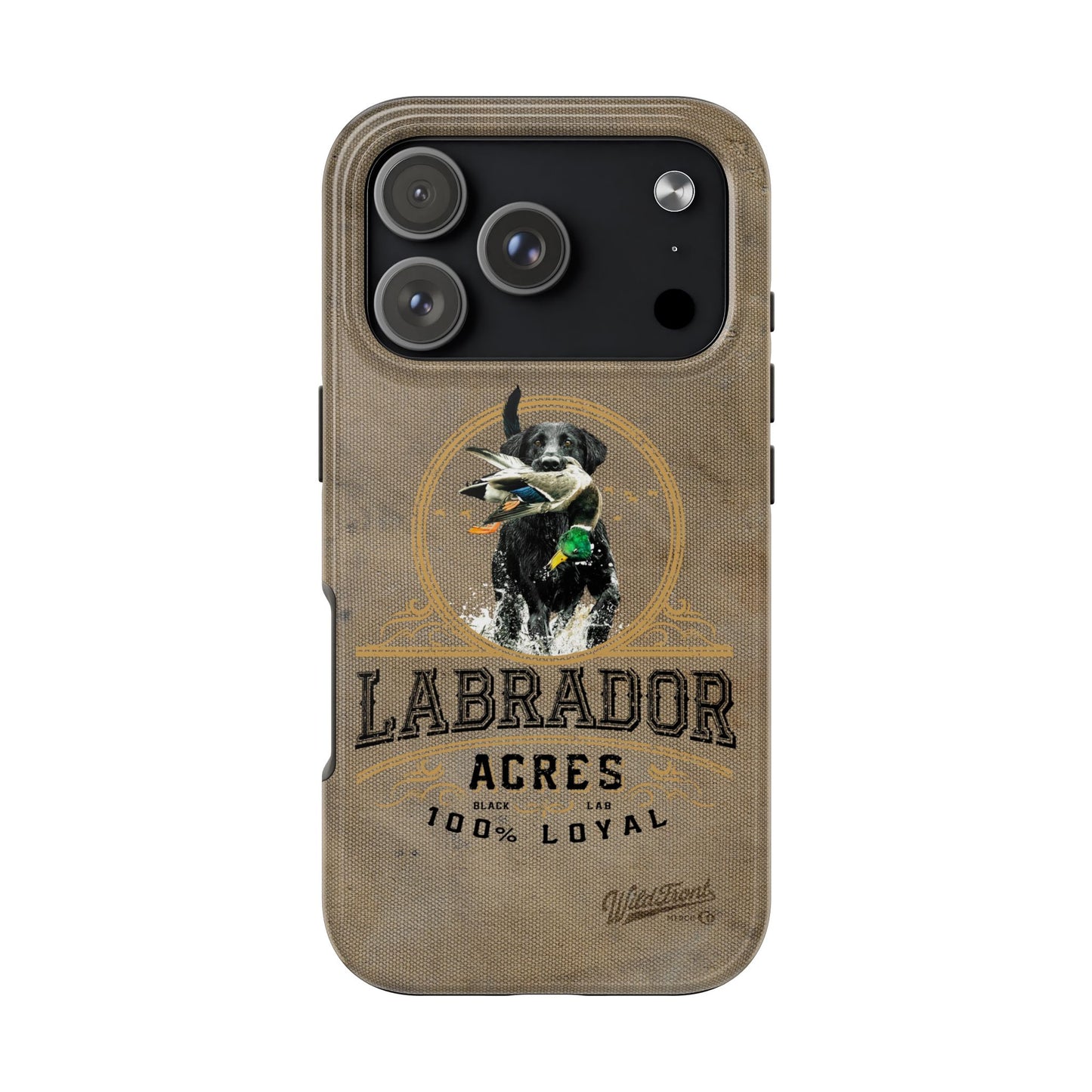 Black labrador-Tough Phone Cases