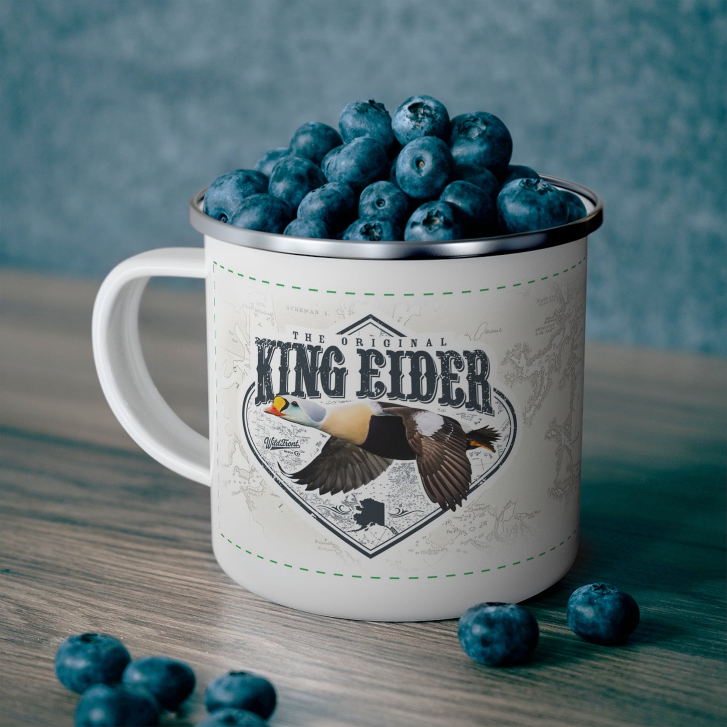 King Eider Enamel Camping Mug