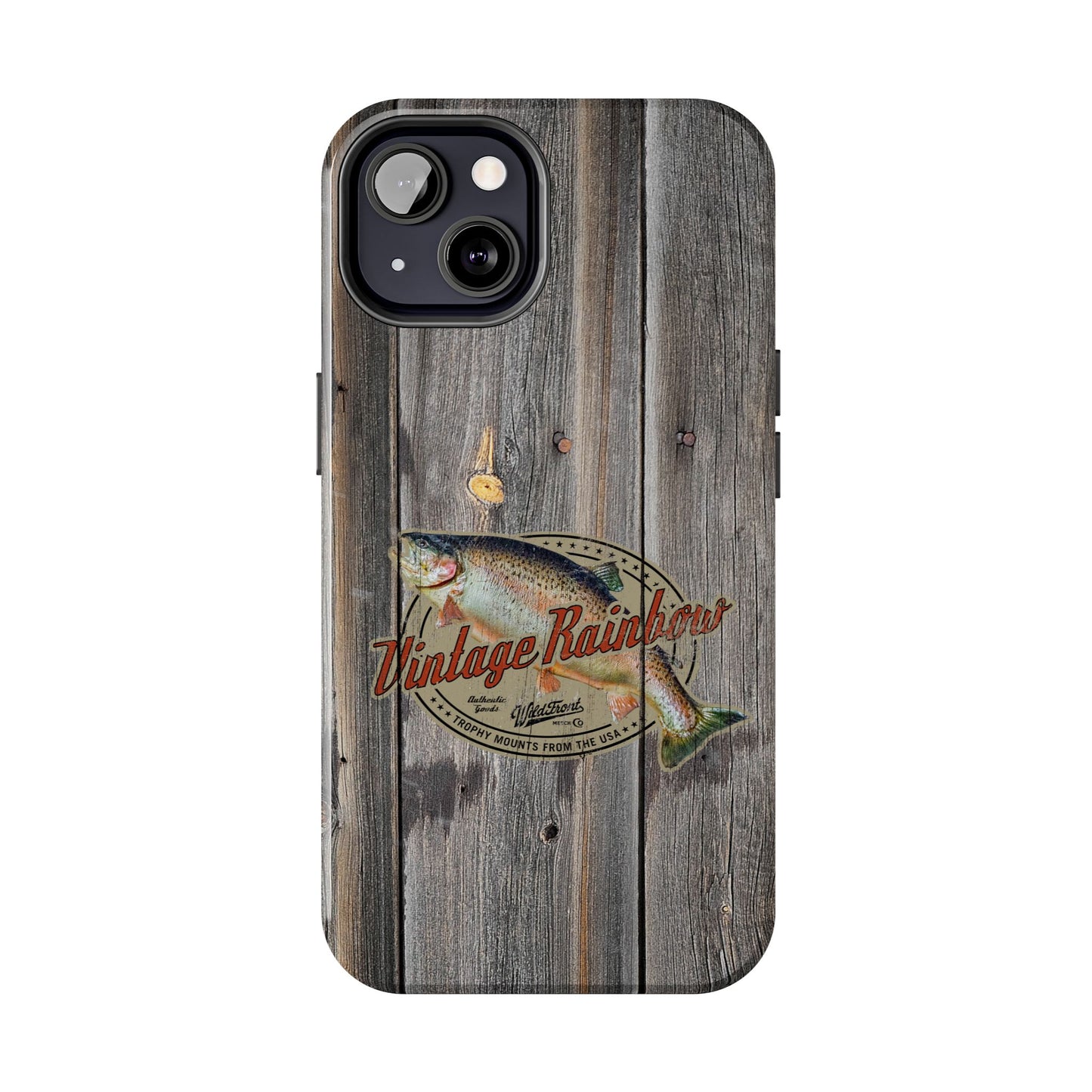 Vintage Rainbow Trout Tough Phone Cases