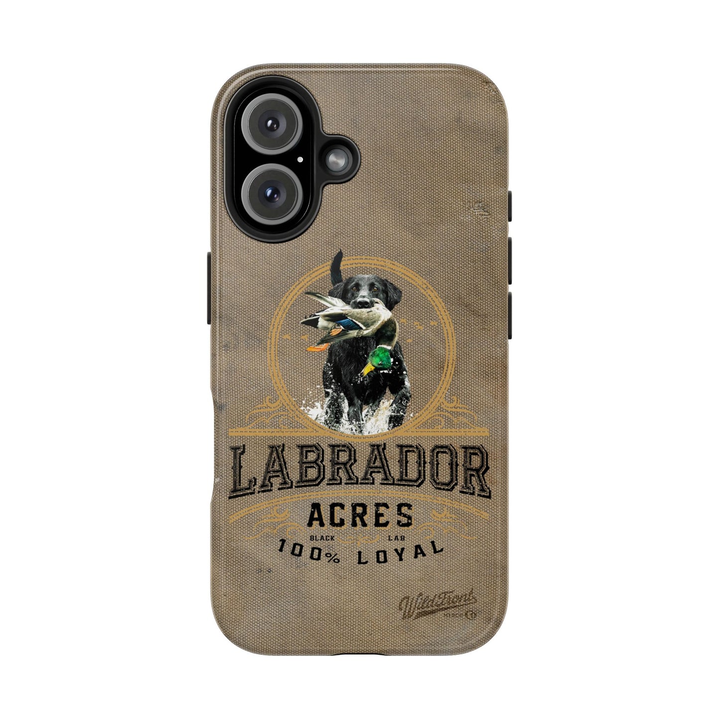Black labrador-Tough Phone Cases
