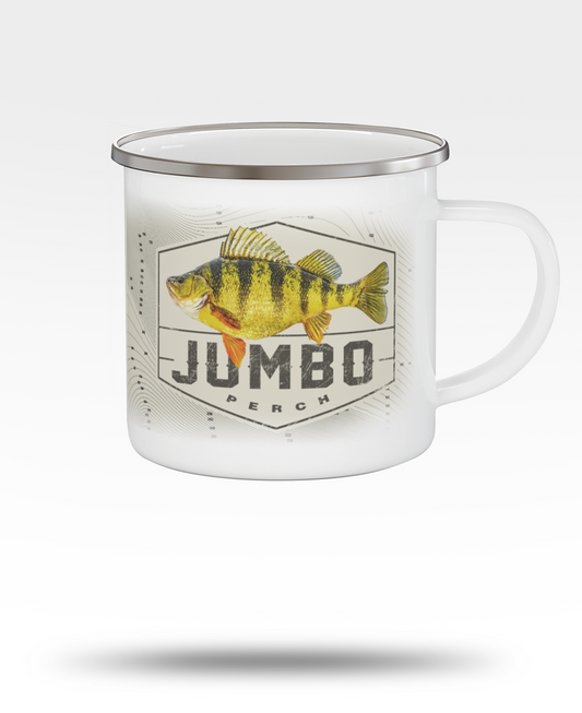 Jumbo Perch Enamel Camping Mug