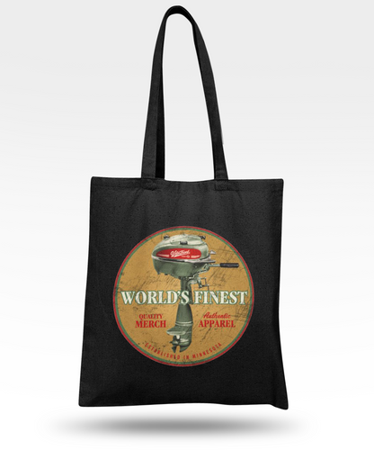 World's Finest Outboard Cotton Canvas Tote Bag