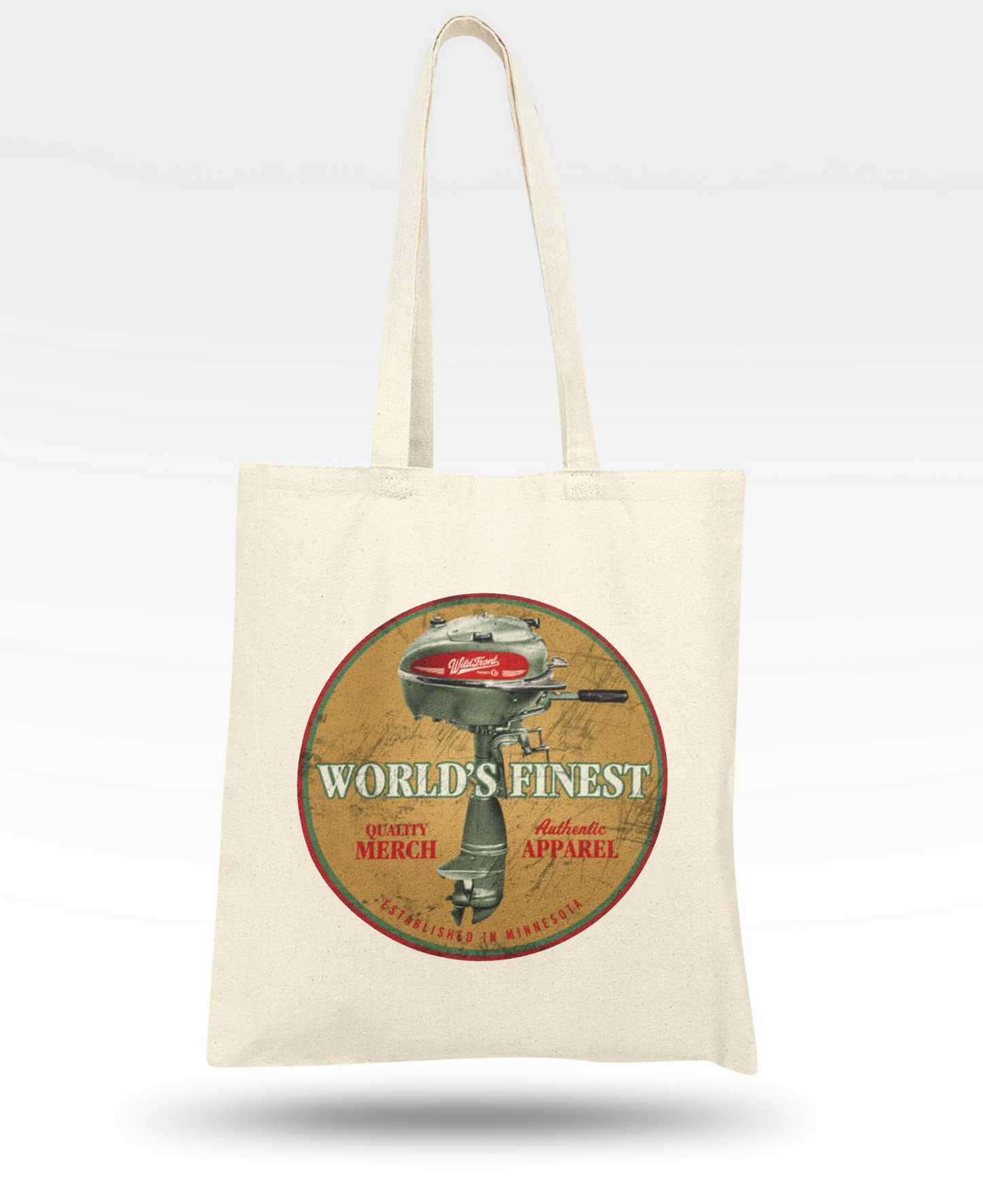 World's Finest Outboard Cotton Canvas Tote Bag