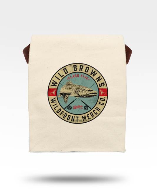 Wild Browns Canvas Lunch Bag With Strap