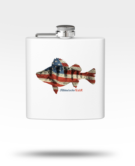 USA Perch Stainless Steel Flask