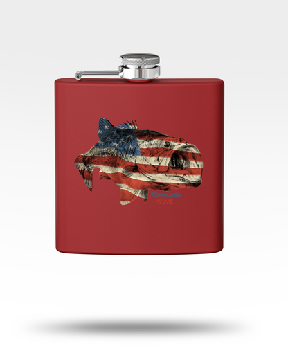 USA Largemouth Bass Stainless Steel Flask
