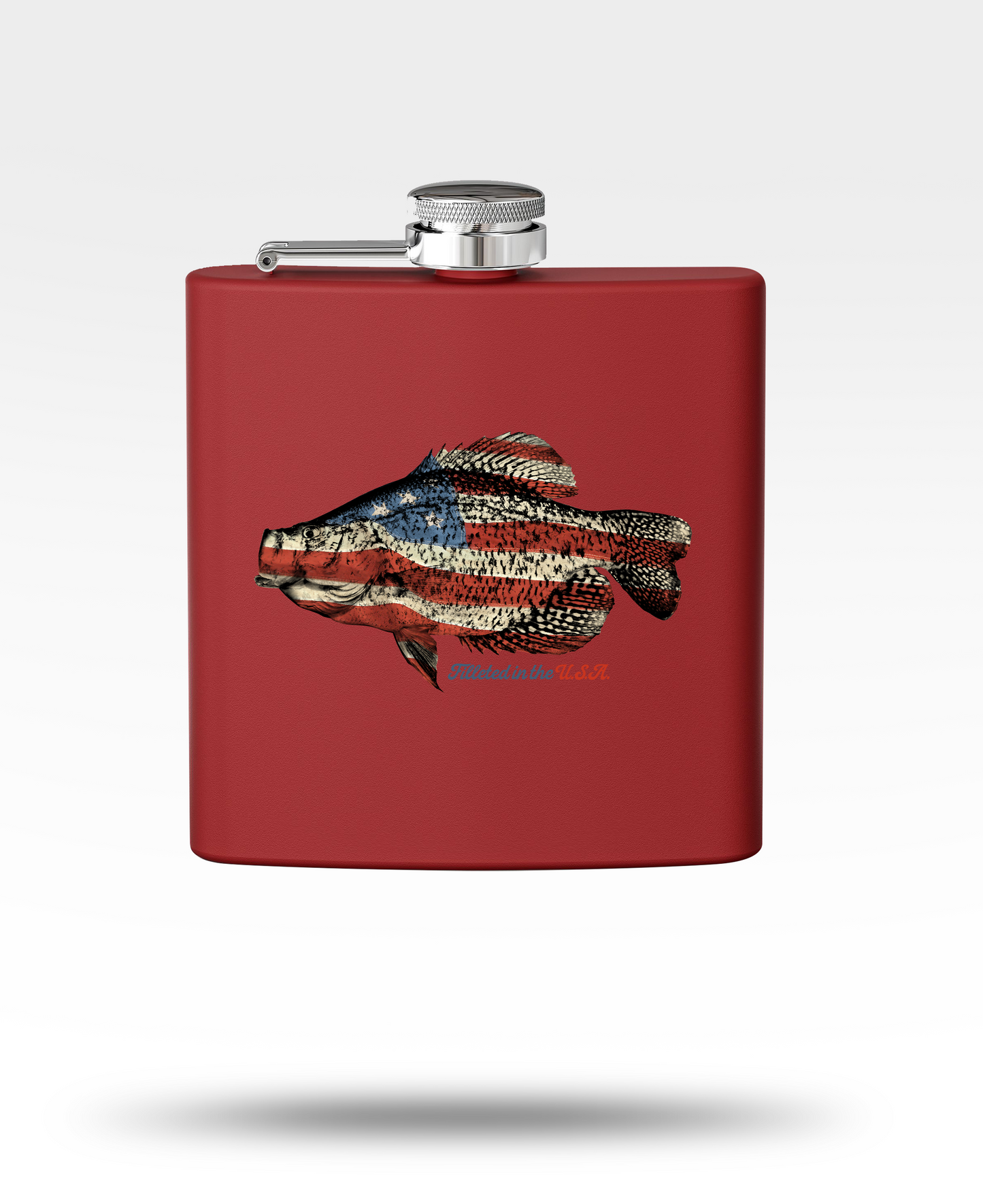 USA Crappie Stainless Steel Flask