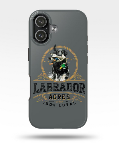 Labrador Acres Black Phone Case