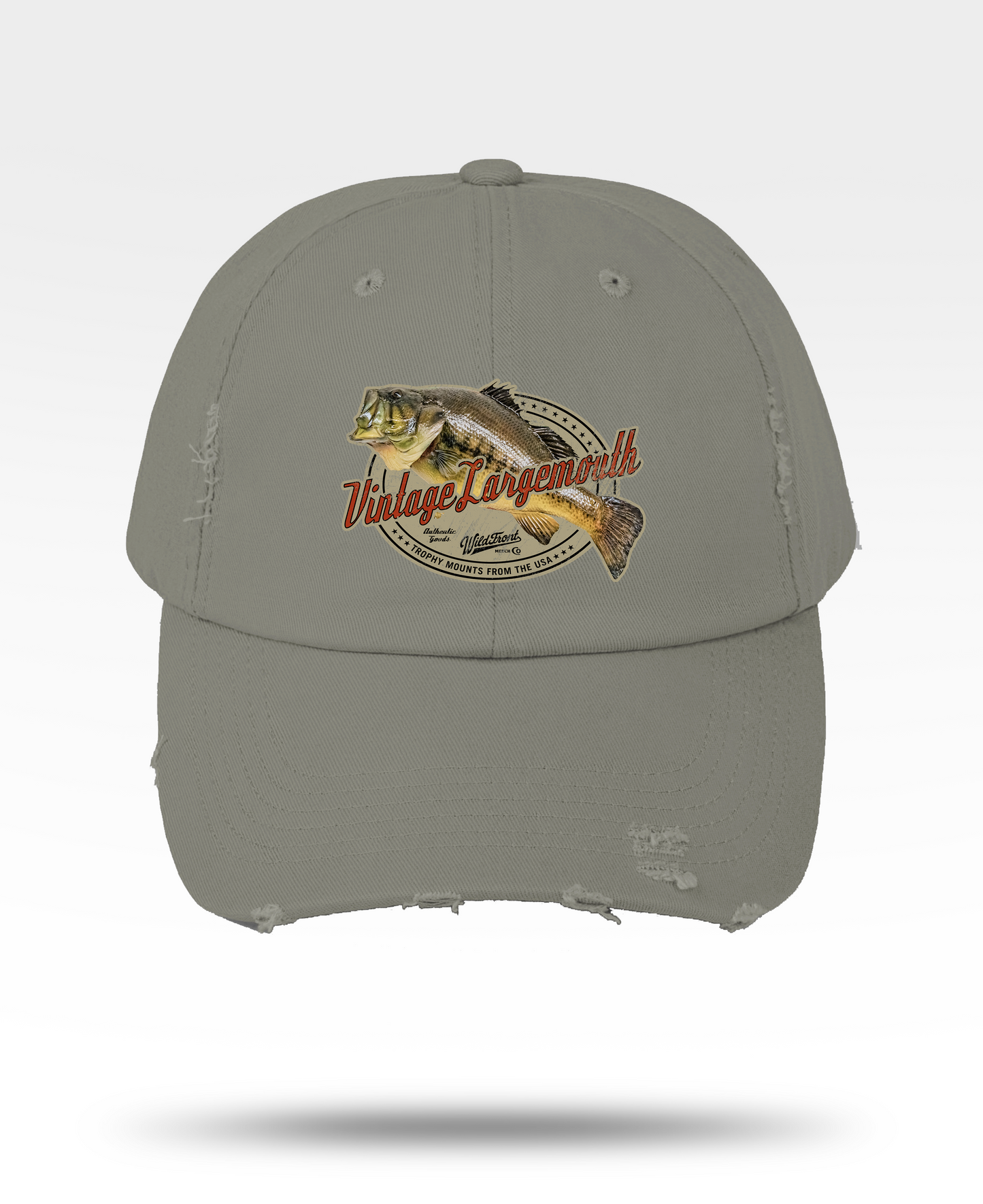 Vintage Largemouth  Distressed Cap
