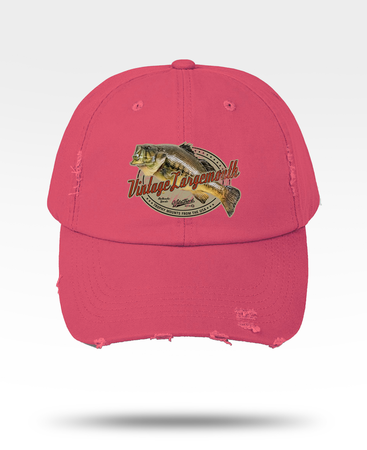 Vintage Largemouth  Distressed Cap