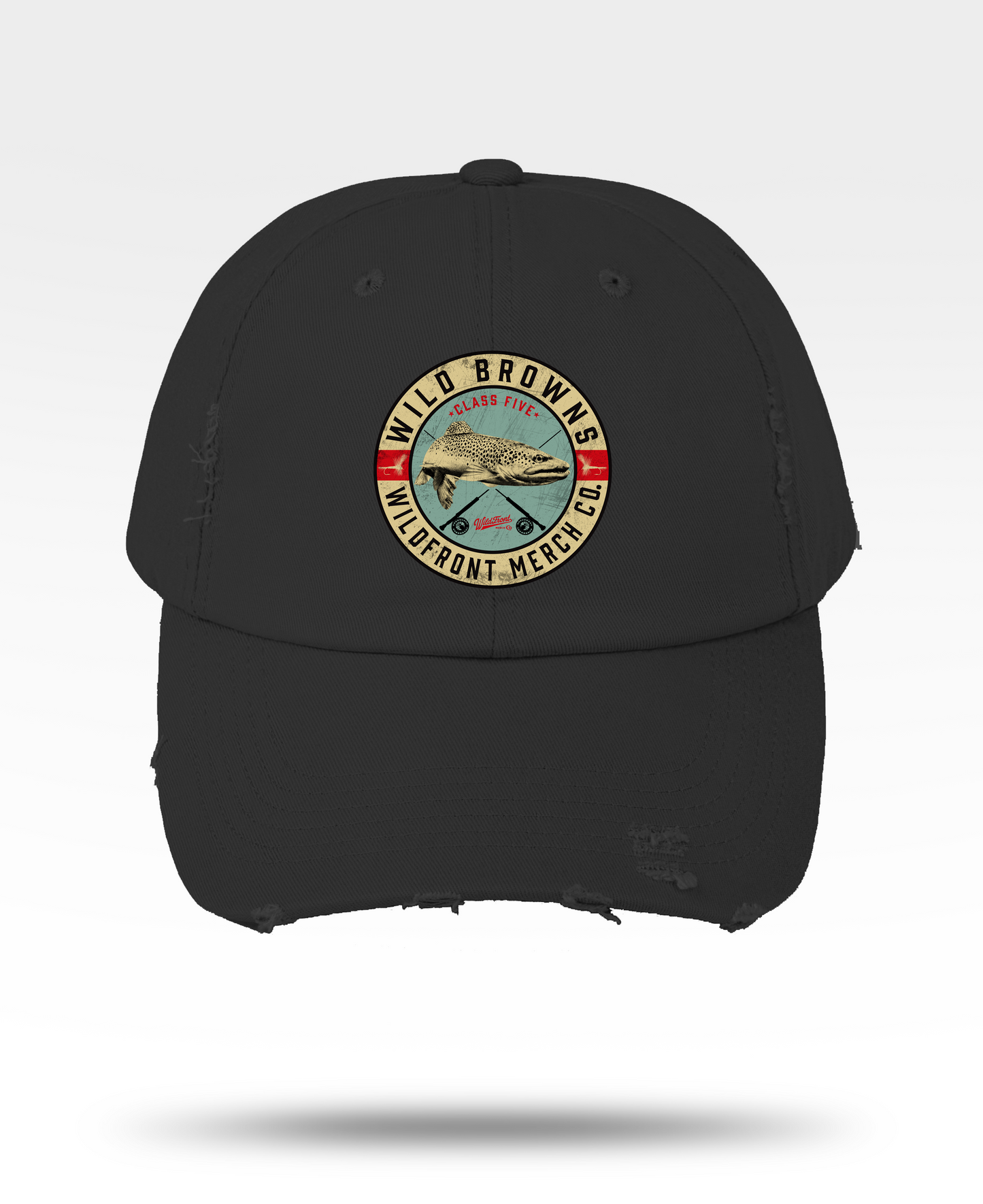 Brown Trout Unisex Distressed Cap