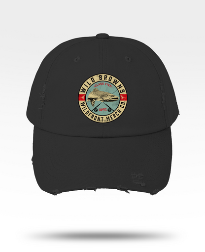 Brown Trout Unisex Distressed Cap