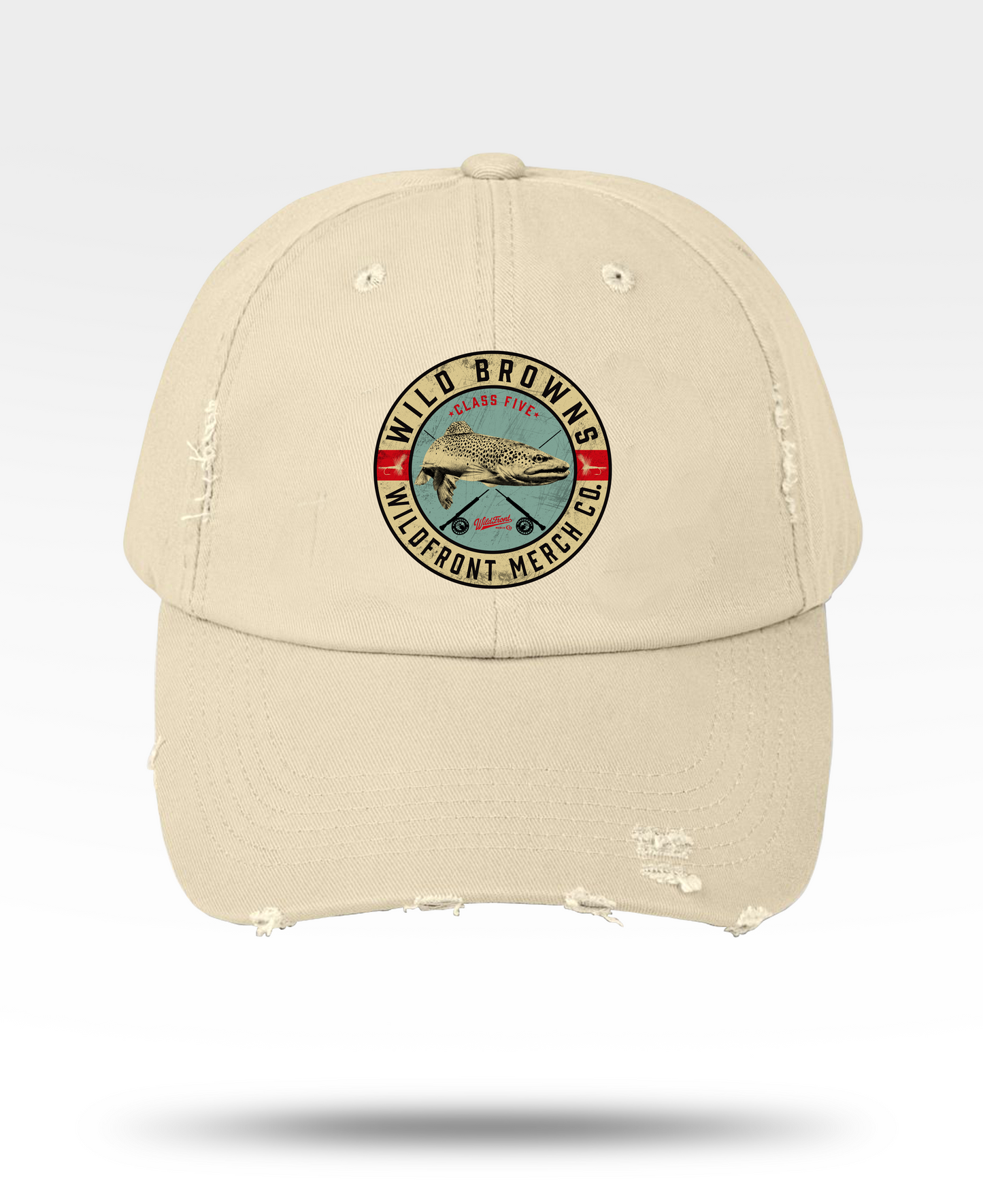 Brown Trout Unisex Distressed Cap