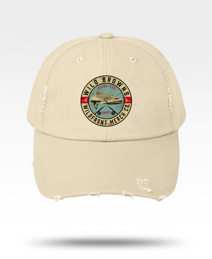 Brown Trout Unisex Distressed Cap