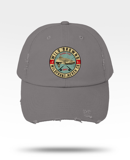 Brown Trout Unisex Distressed Cap