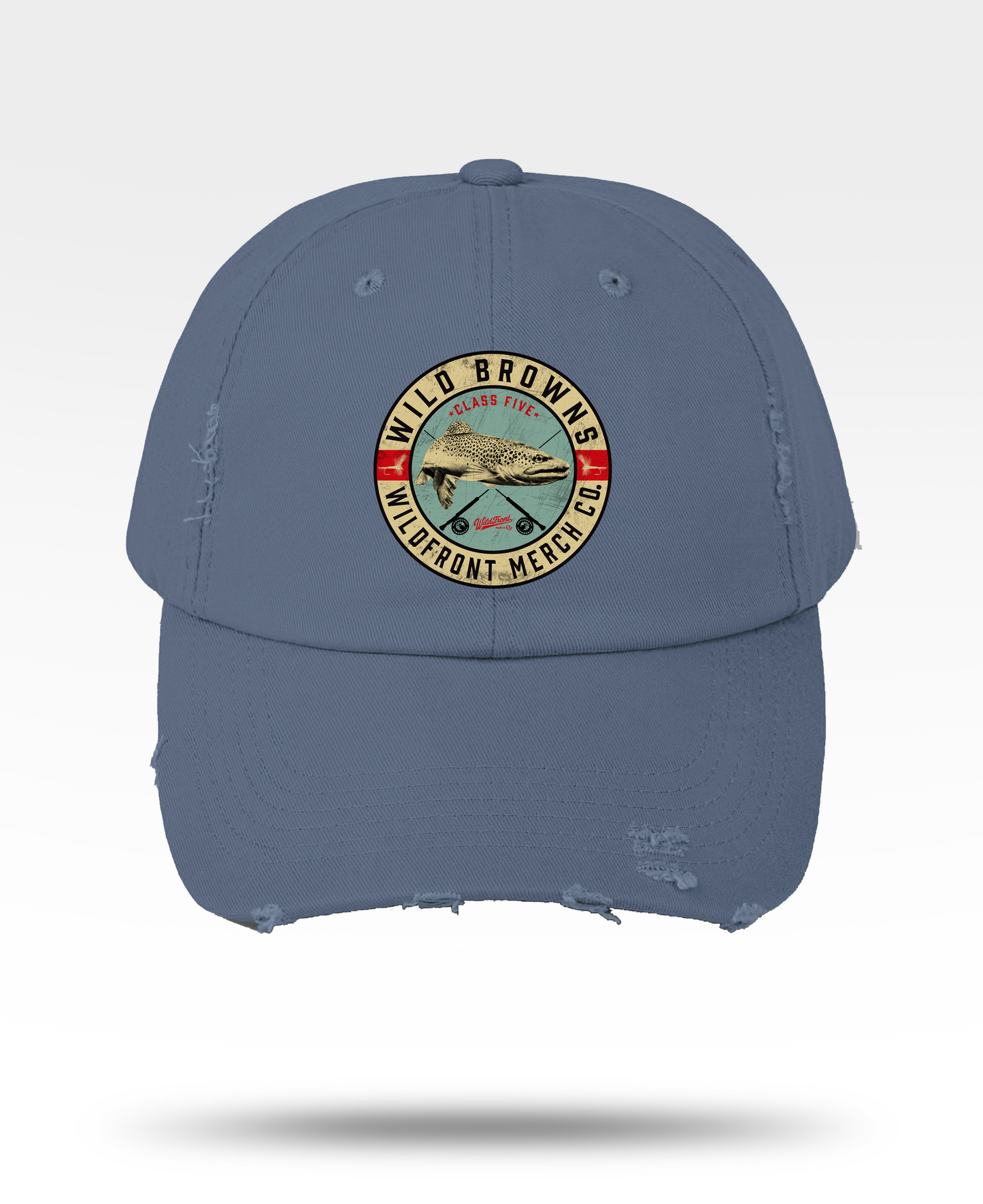 Brown Trout Unisex Distressed Cap