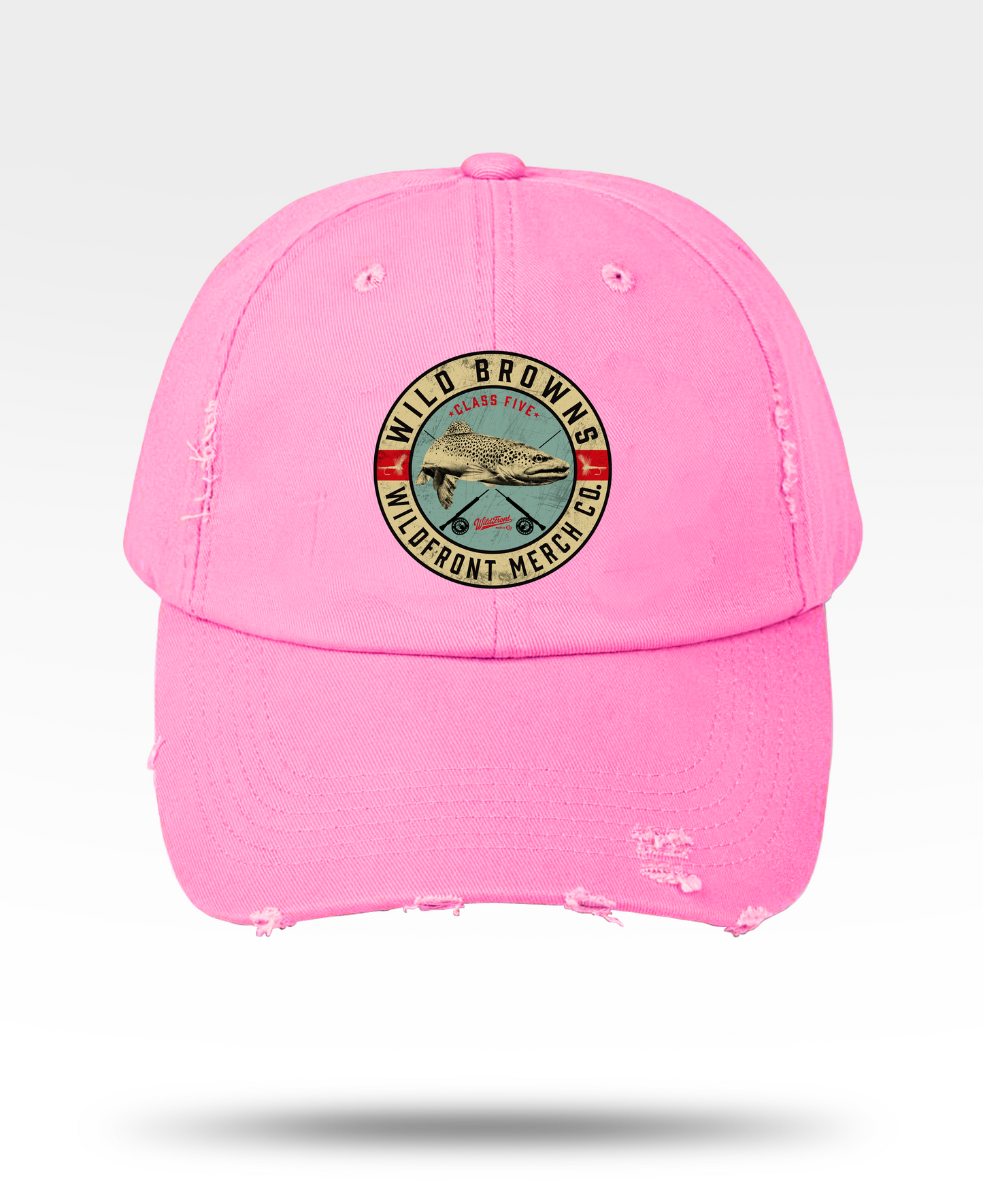 Brown Trout Unisex Distressed Cap