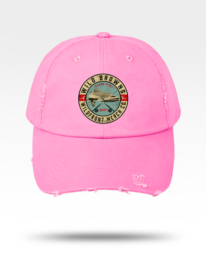 Brown Trout Unisex Distressed Cap